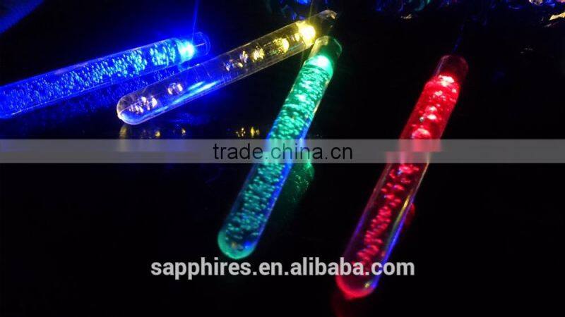 led christmas wedding party holiday indoor outdoor solar battery PILLAR 20LEDS string lights
