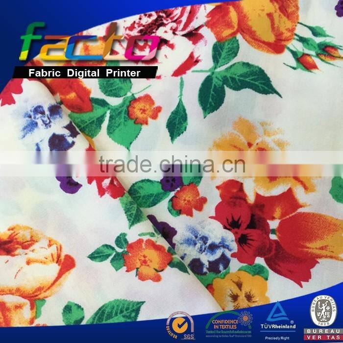 100% viscose printed fabric, flower pattern, blouse fabric