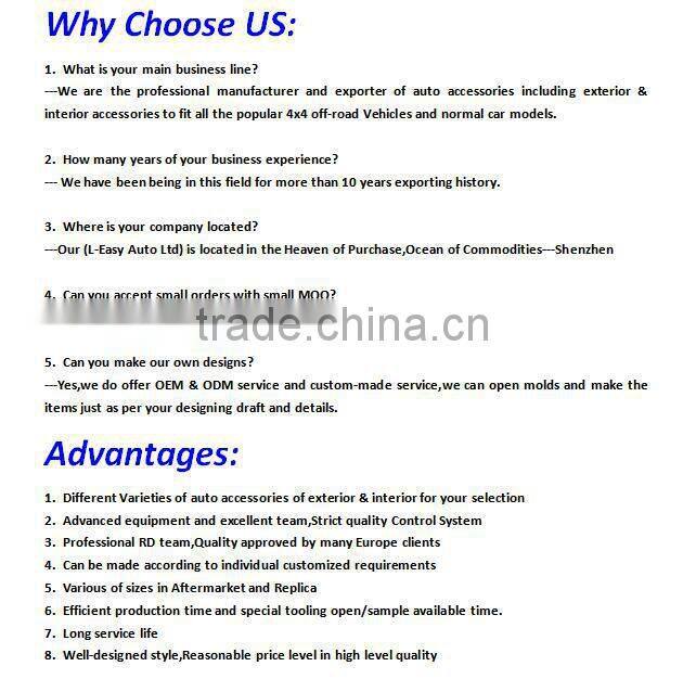 Auto mud guards for SUV