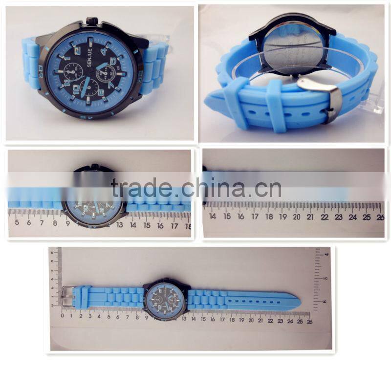 Hot quartz sports watch blue high end sports watches
