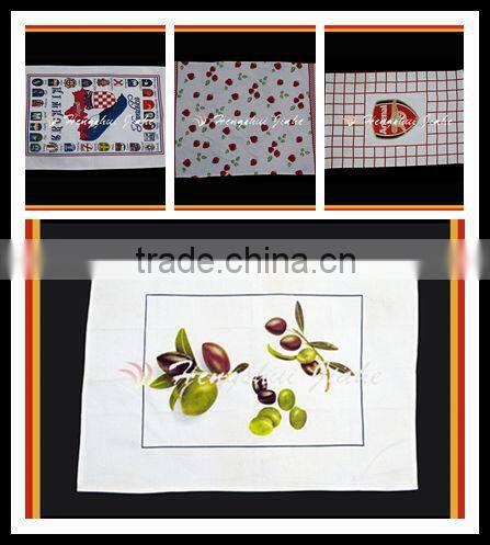 popular lovely cartoon printed thin cotton tea towel