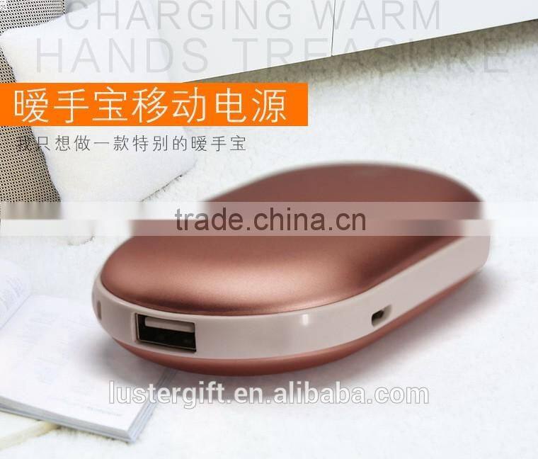 New hot products 5000mAh battery charger with hand warmer Li-polymer battery power bank