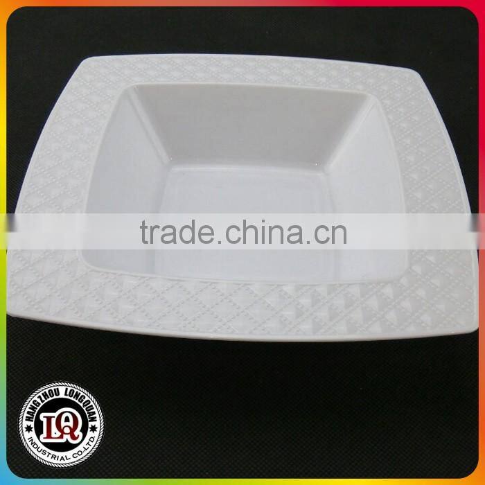 Decorative Disposable Plastic Square Plates
