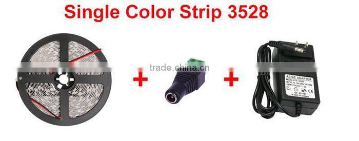 12V Waterproof 3528LED Strips light 60 led/m yellow LED Strips light 3528 led strips