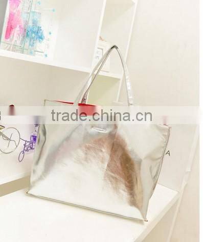 Gold and silver shopping bag