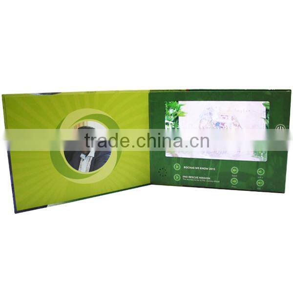 Ads display 5 inch video greeting card for gift usage
