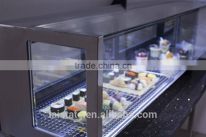 sushi display showcase/countertop refrigerator