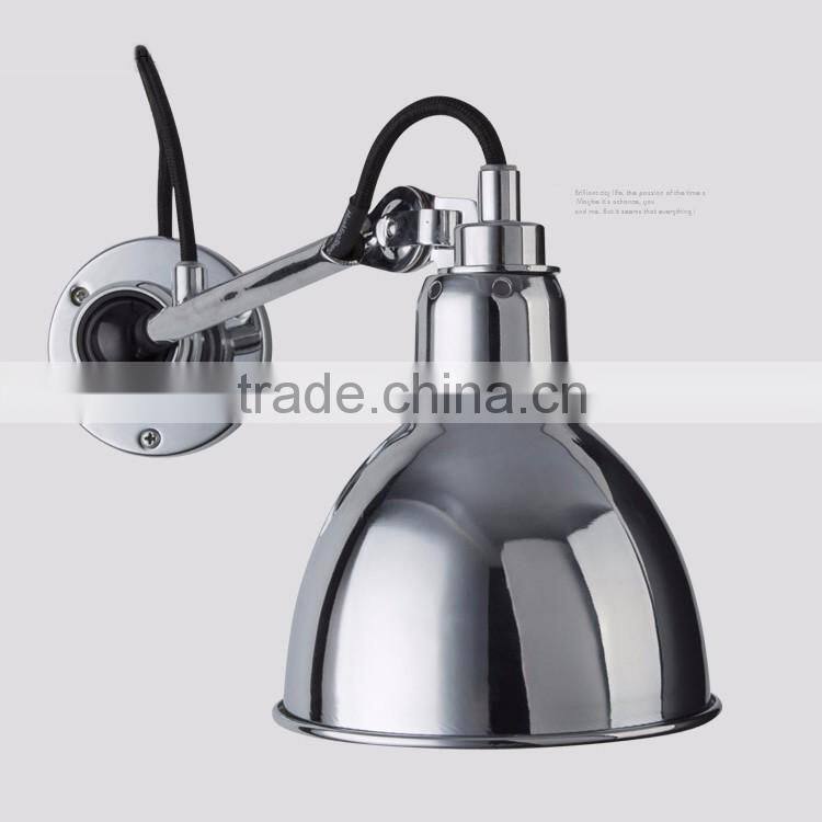 CE RoSH decorate reding wall lamp mouted for hotel with adjustable wall lamp