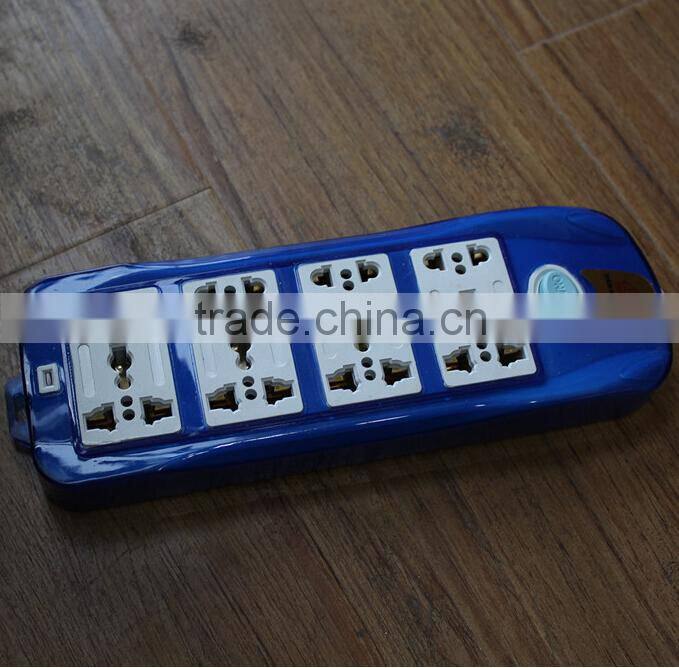 New design 2014 10-16A 250V 5way Extension electrical power strip