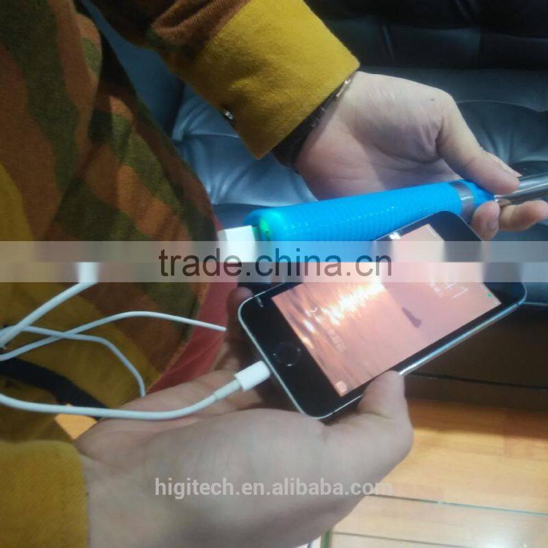 2015 HIGI self stick with power bank and shutter for iPhone , Samsung etc