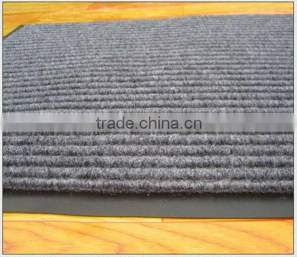 Plastic woven mat with pvc backing