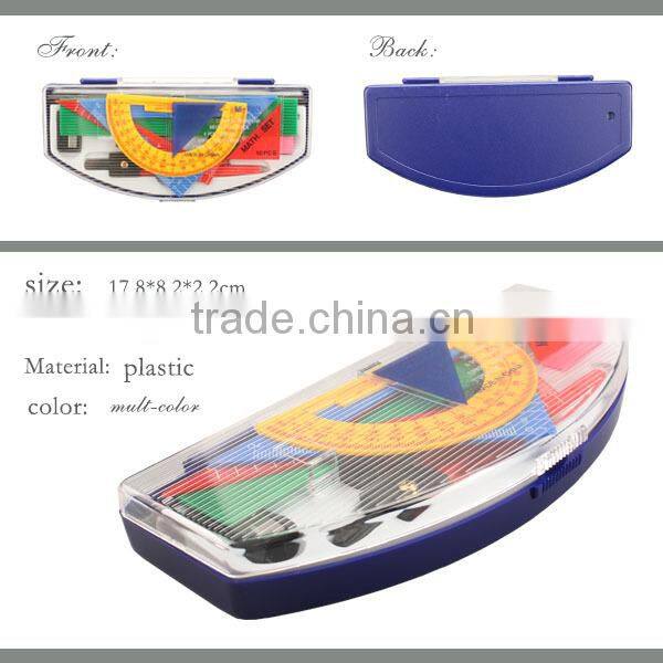 Plastic compass divider math set