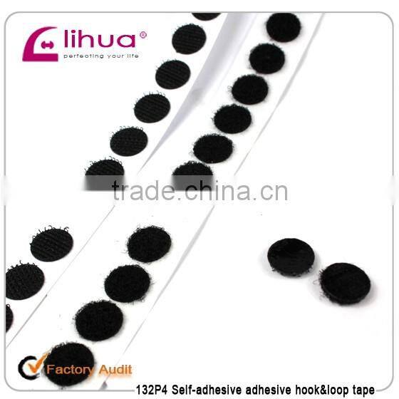 Guangzhou pure nylon round self-adhesive hook and loop