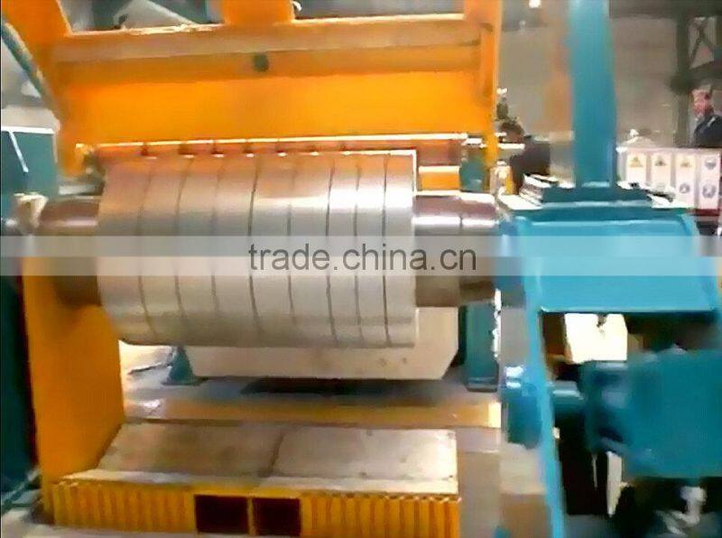 Full Automatic Steel Sheet Coil Slitting And Rewinding Machine Galvanized Steel Coils Slitting Line