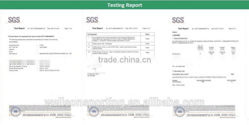 White and red shiny synthetic PU leather soccer ball