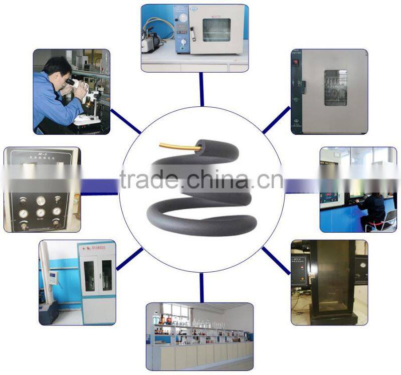 NBR&PVC rubber plastic foam insulation pipe thermal insulation