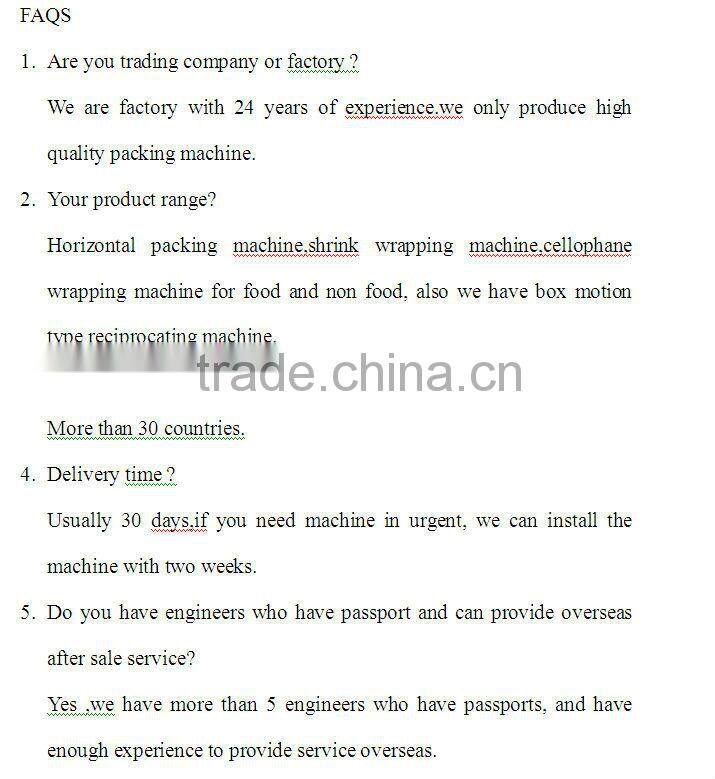 Single Row Biscuit Packing Machine Without Tray