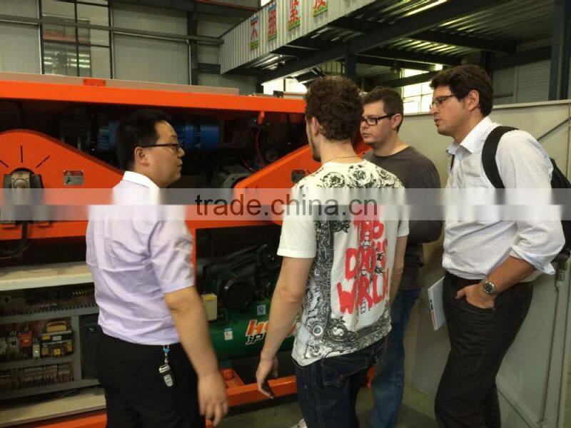 Coiled wire steel bar straightening machine