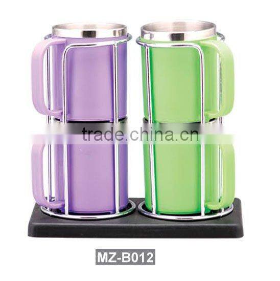 small mug sets 4pcs Stainless steel coffee mug set