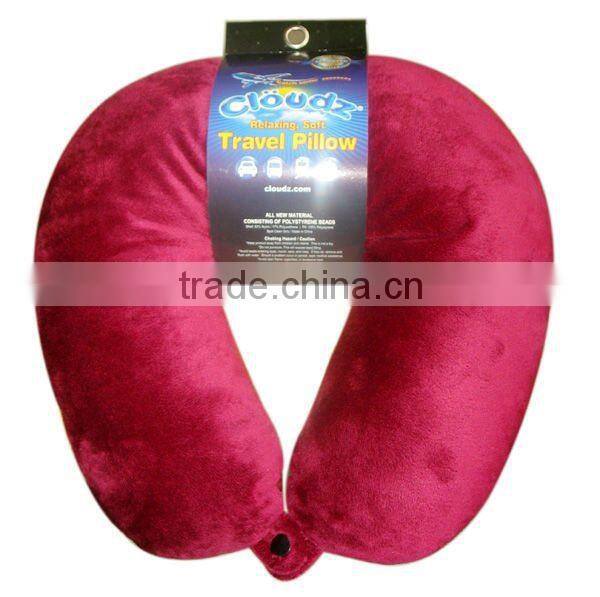 2014 Hot Selling u shape pillow filled with soft polystyrene beads