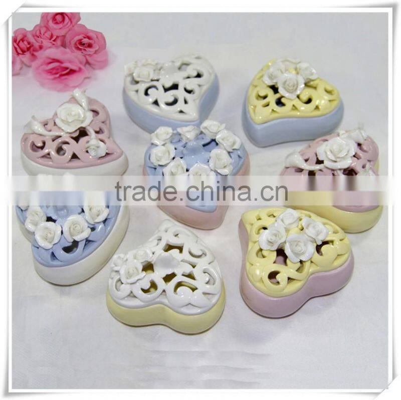china supplier valentines day ceramic trinket box