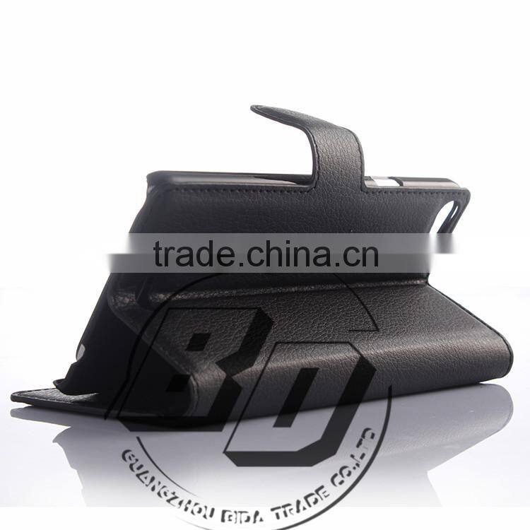 Top Selling Durable Magnetic flip leather wallet case with card slots For Wiko Highway pure leather case fast delivery