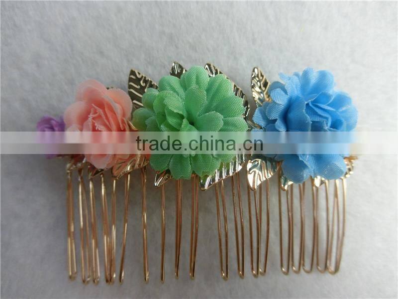 Mint Rose Hair Comb Floral Pearls Bridal Hair Comb Wedding Flower Hair Piece Metal Comb Seafoam Light Aqua FHCOC3001