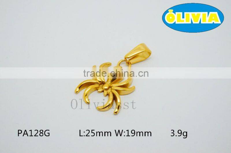 Olivia 2016 New Fashion Modern 316 Stainless steel Cast Metal Lovely Spider Pendant