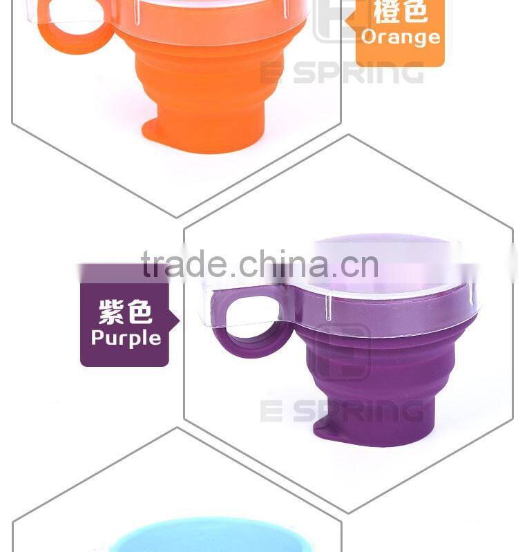 Retractable Folding Cup Telescopic Collapsible Cups Travel Silicone Mug