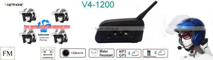 High quality motorcycle helmet bluetooth headset intercom with 3.5mm port