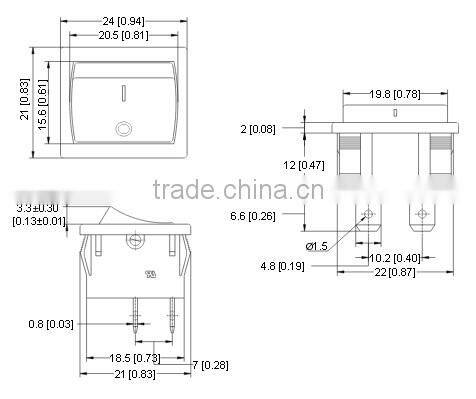 SS24 Series Rocker Switch