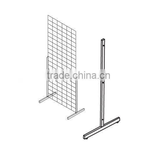 Metal Grid Leg With Levellers, T Leg For Gridwall Display Stand