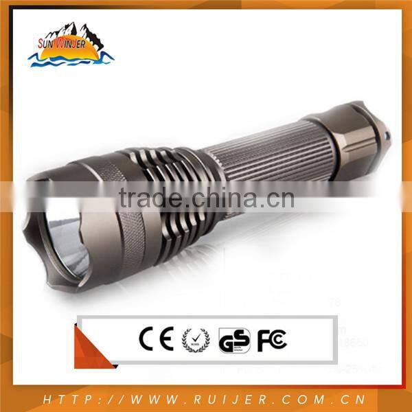 Professional Certificated Solar Power Rechargeable Led Flashlight