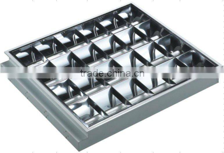 Recessed grill lighting fixtures 4*18W