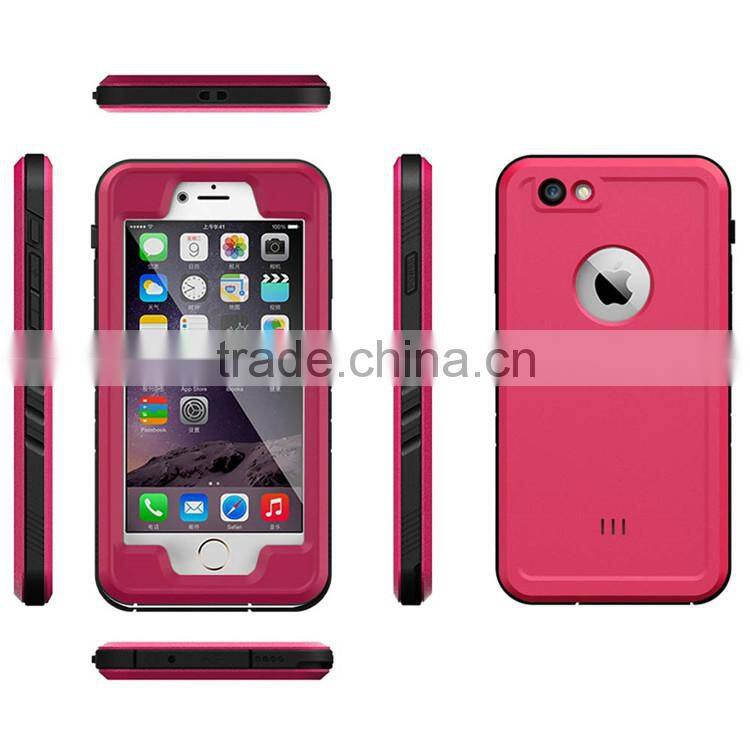 100% Seal Waterproof Phone Case for iPhone 6 6S White IP68 Mobile Housing