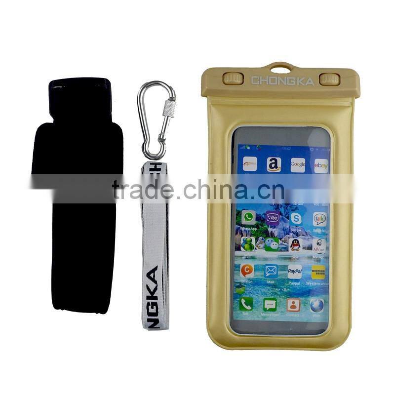 High Quality china wholesale mobile phone colorful pvc certified waterproof bag