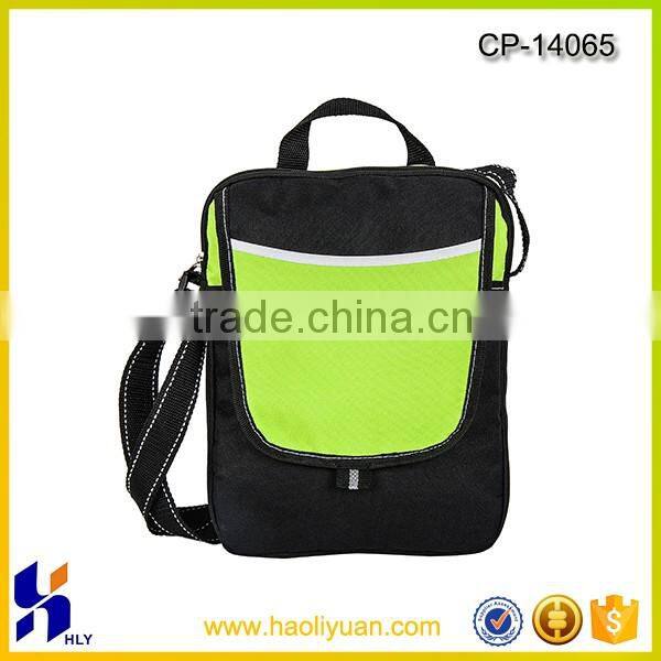 2016 promotion 600D laptop computer bag with long shoulder strap