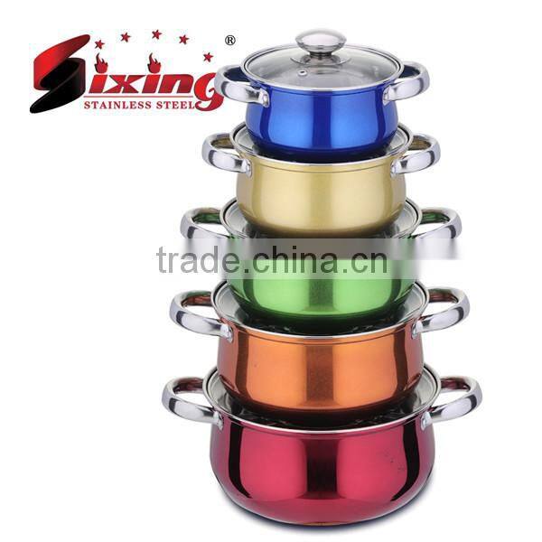 10Pcs Stainless Steel Nonstick Cookware Sets