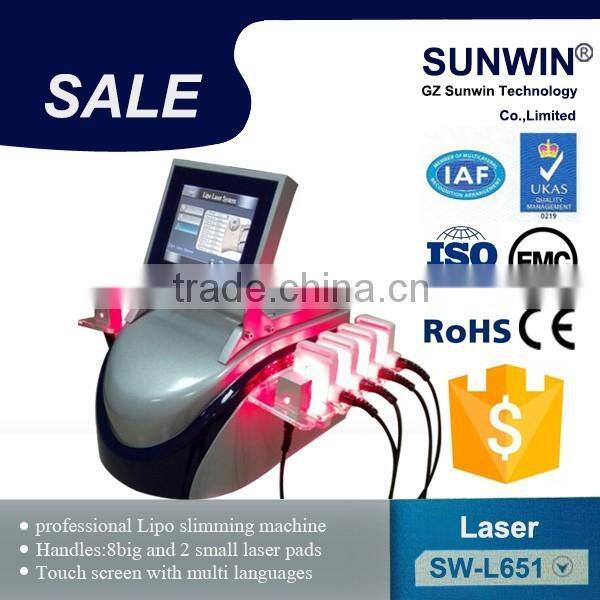 14pcs Dual Wave lipo-laser machine /lipolaser slimming weight loss machine