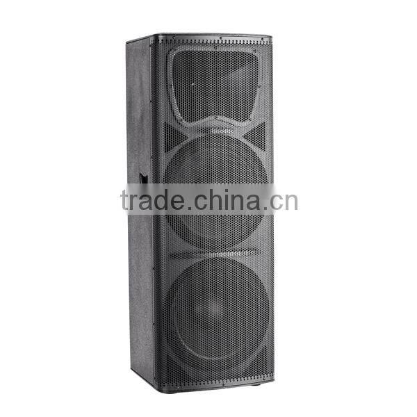outdoor speaker high power wooden dual 15inch speaker system
