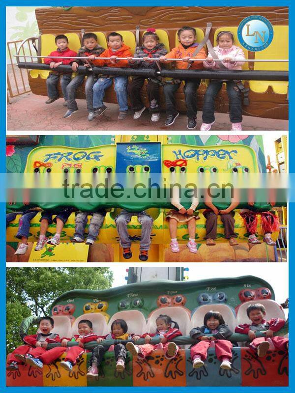Mini free fall sky tower frog hopper! China supplier Lino amusement jumping frog rides for kids