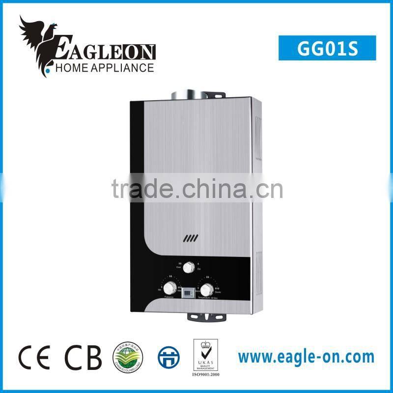 flur type gas water heater with brand