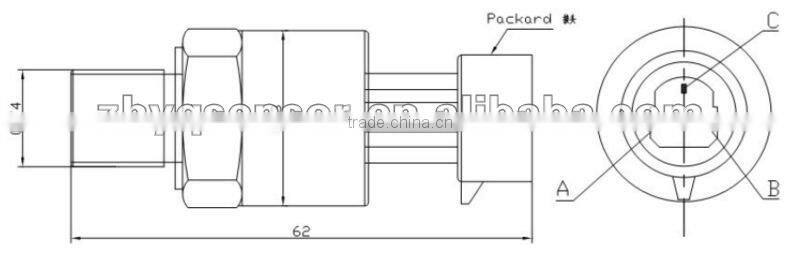 PT124B-243 fuel cylinder automative pressure transmitter