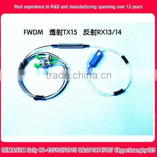 Filter Wavelength Division Multiplexer FTTH/FTTx 1310+1490/1550nm FWDM Filter WDM OEM factory
