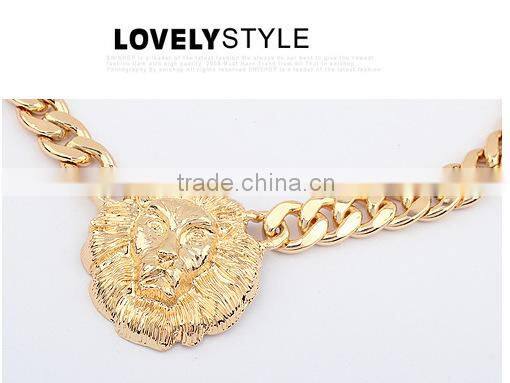 Top Quality Lion Head Choker Vintage Pendant Statement Necklace Women Necklaces & Pendants Fashion Necklaces for Women 201
