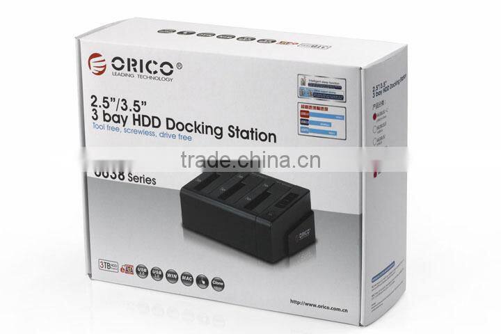 3bay 2.5 " & 3.5 " SATA HDD docking station Hard Drive Dock