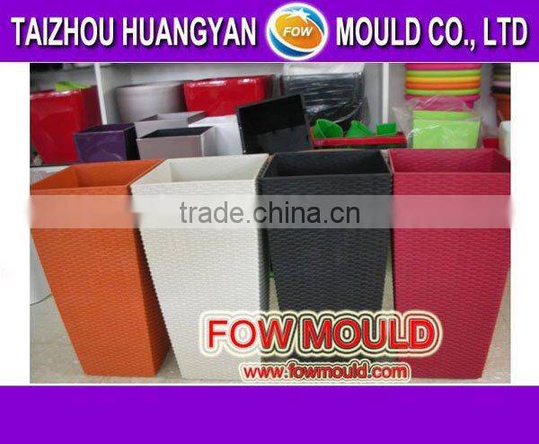 Square plastic flower pot mold/mould