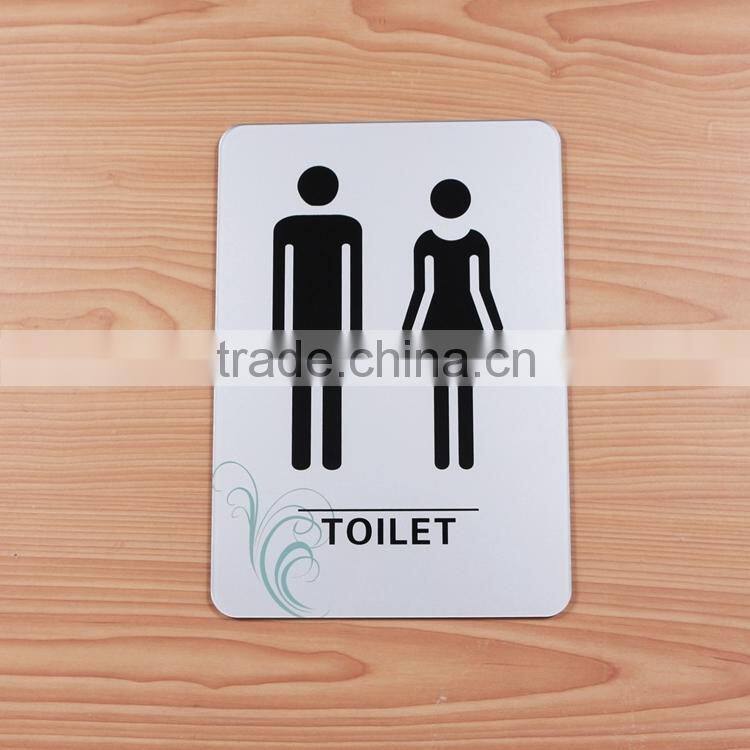 acrylic sign board toilet sign