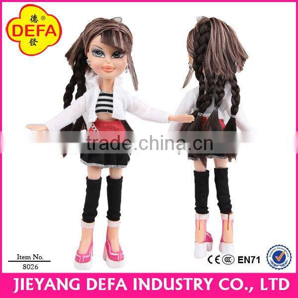 9inch educational doll with mathing cloth and accessories