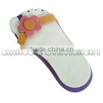 Customized foot shaped notepad